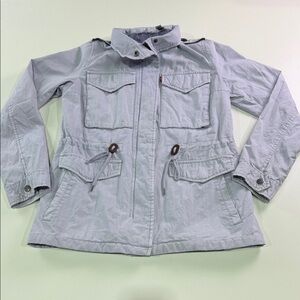 Levi's Gray Jacket with Red Tag Zip Up